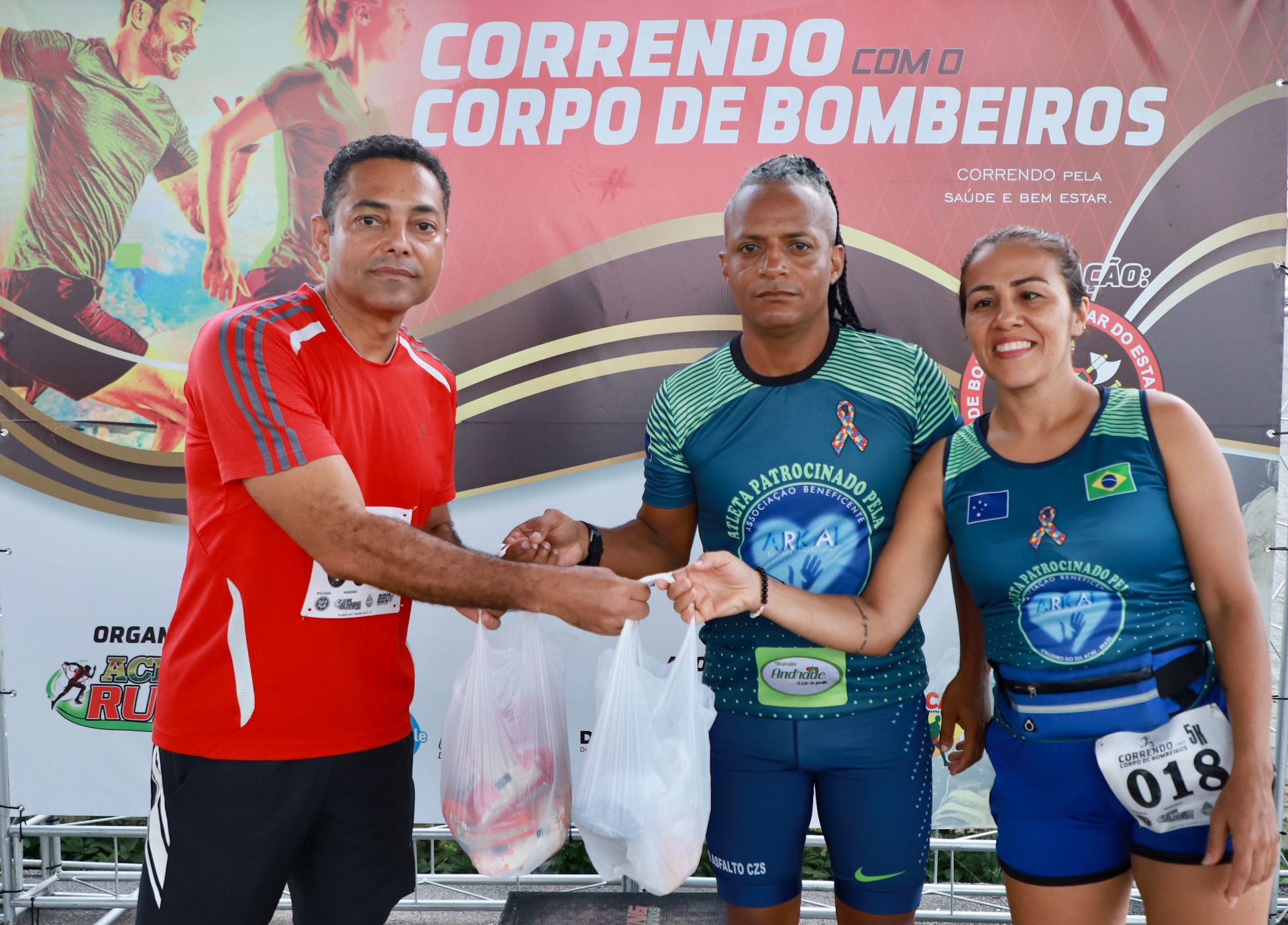 Para a inscrição, cada atleta doou um quilo de alimento Foto: Pedro Devani/Secom.
