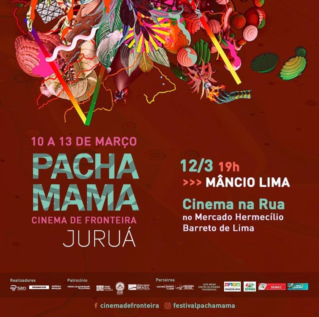 O Festival Internacional de Cinema de Fronteira Pachamama acontece hoje dentro da estrutura da carreta ambiental, numa parceria firmada entre os organizadores. Foto reprodução.