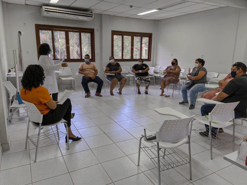 Fundhacre reúne grupo interativo com pacientes do Programa de Obesidade. Foto: cedida