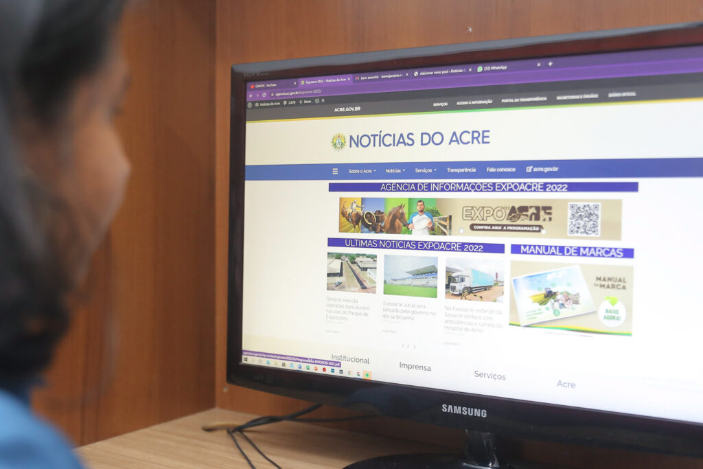 Hotsite traz informações sobre a Expoacre 2022. Foto: Neto Lucena/ Secom