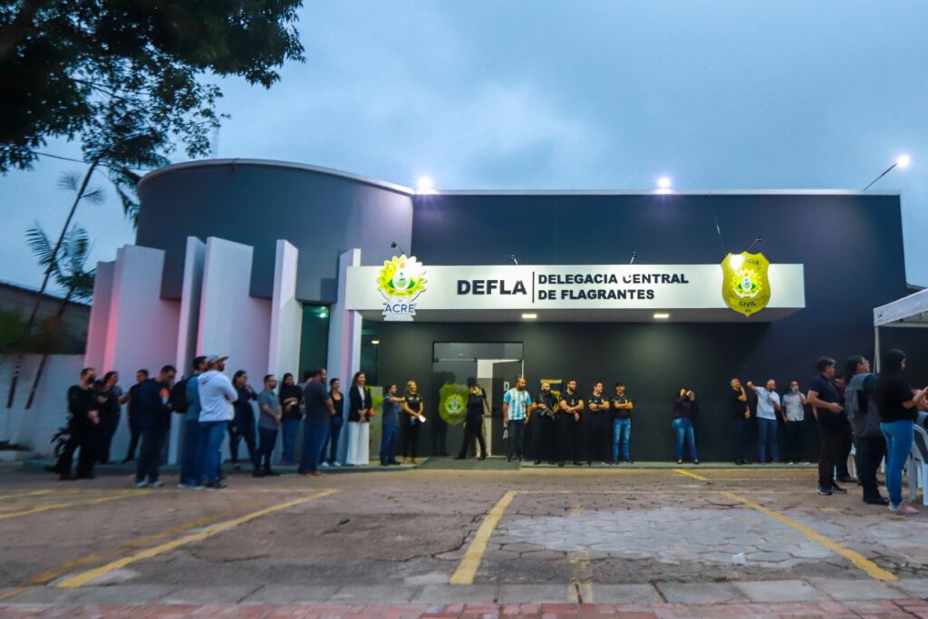 Governo do Estado reinaugurou Delegacia Central de Flagrantes nesta segundo -feira, 16. Foto: Marcos Vicentti/Secom