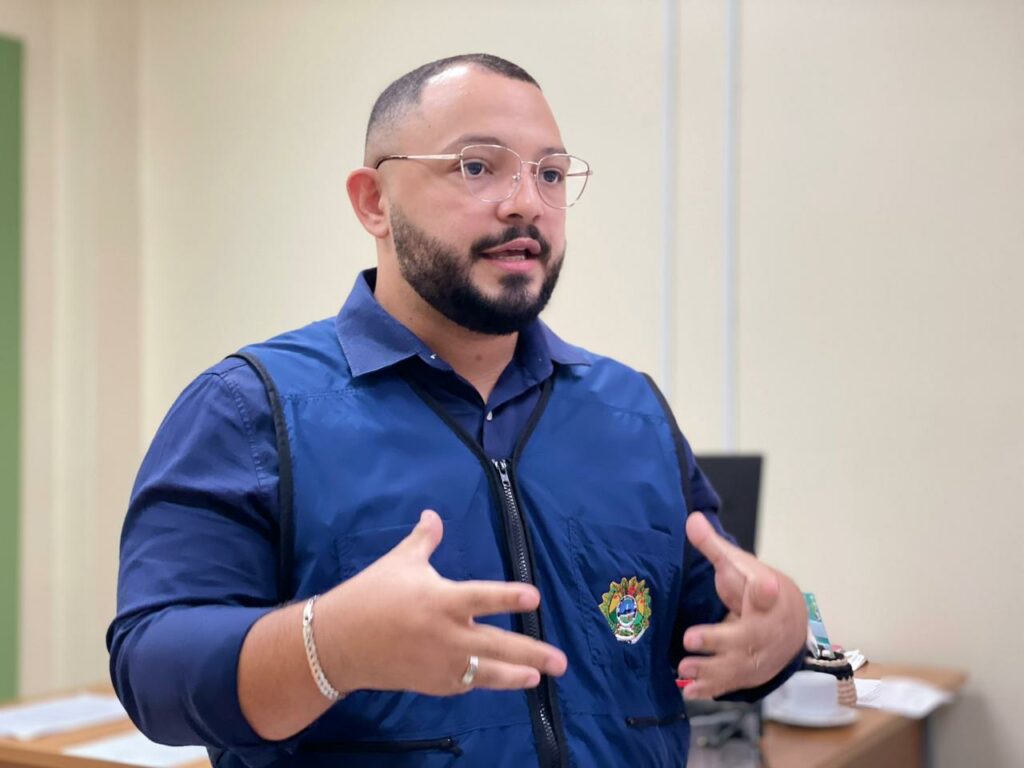 Edvan Meneses, coordenador da Rede de Urgência e Emergência do Acre. Foto: Taís Nascimento/Sesacre