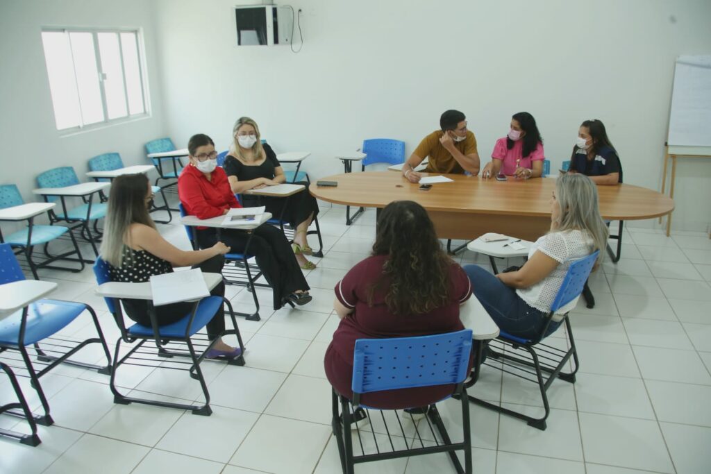 Reunião de apresentação no auditório da Policlínica do Tucumã. Foto: Odair Leal/Sesacre