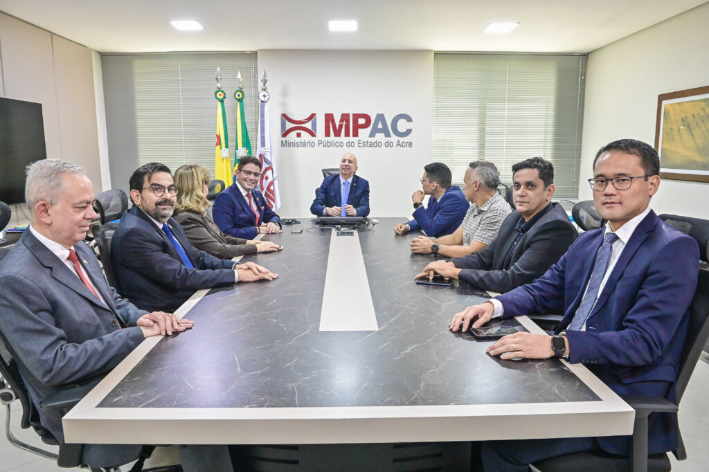 Governador Gladson Cameli reforçou apoio para fortalecimento do Ministério Público do Acre (MP/AC). Foto: Diego Gurgel/Secom.