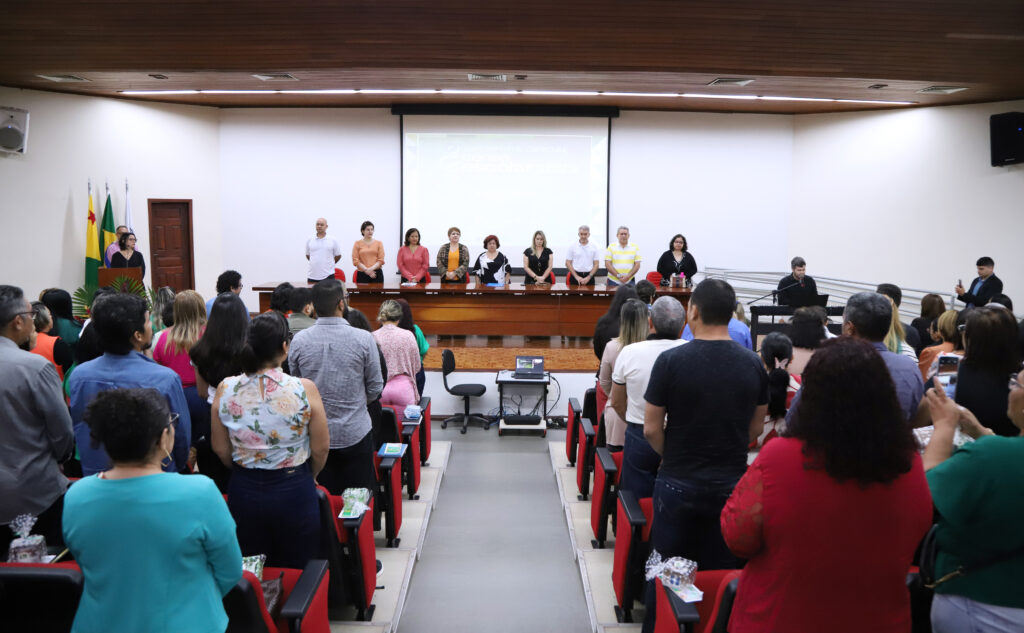 Auditório da SEE ficou lotado de gestores e coordenadores para a abertura do censo. Foto: Mardilson Gomes