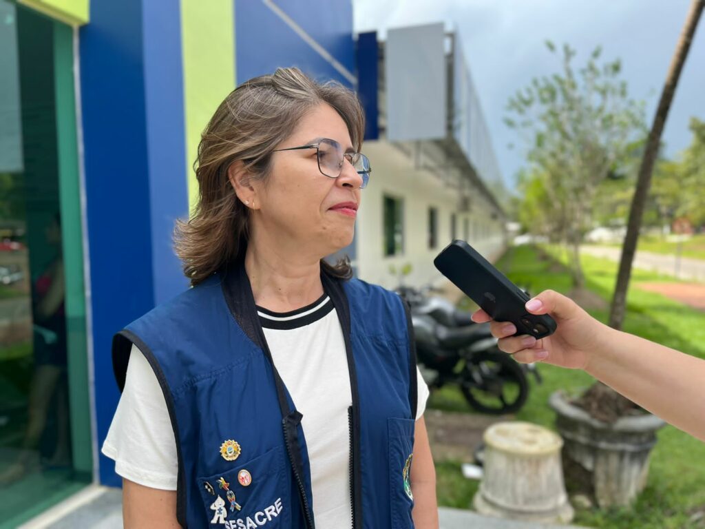 Secretária adjunta de Atenção à Saúde, Ana Cristina Silva. Foto: Izabelle Farias/Sesacre