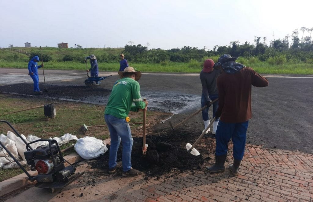 Estado Executa Reparos Na Pista De Pouso No Aer Dromo De Jord O