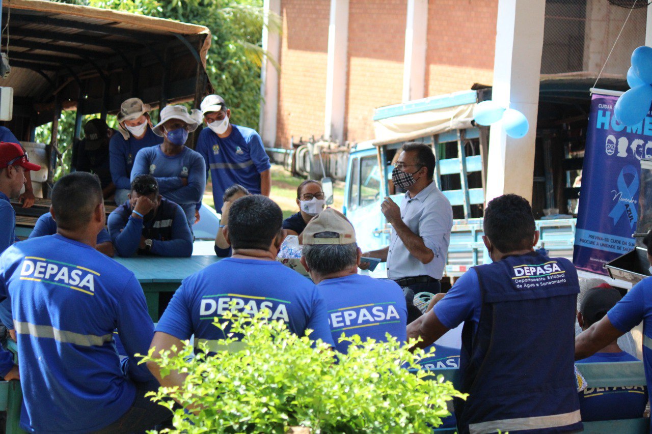 Servidores do Depasa participam de atividade em alusão ao Novembro Azul