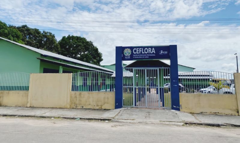 Sede do Ceflora, unidade descentralizada do Ieptec em Cruzeiro do Sul, onde os professores tutores vão atuar. Foto: Assessoria Ieptec