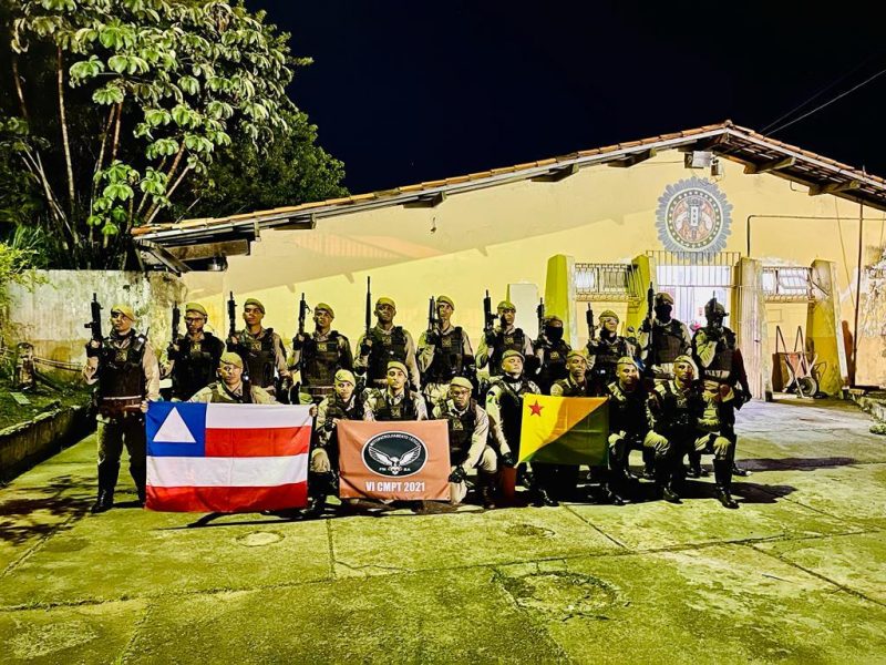 Os Cavaleiros de Aço, formados na Bahia, passaram por um intenso treinamento. Foto: Cedida
