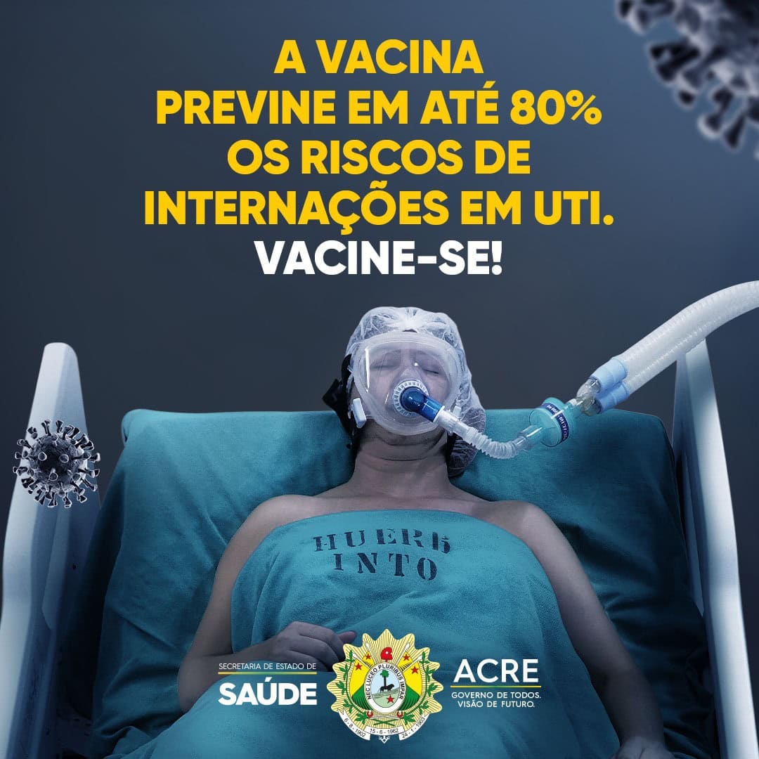 Campanha publicitária do governo do Estado reforça importância da vacinação contra a covid