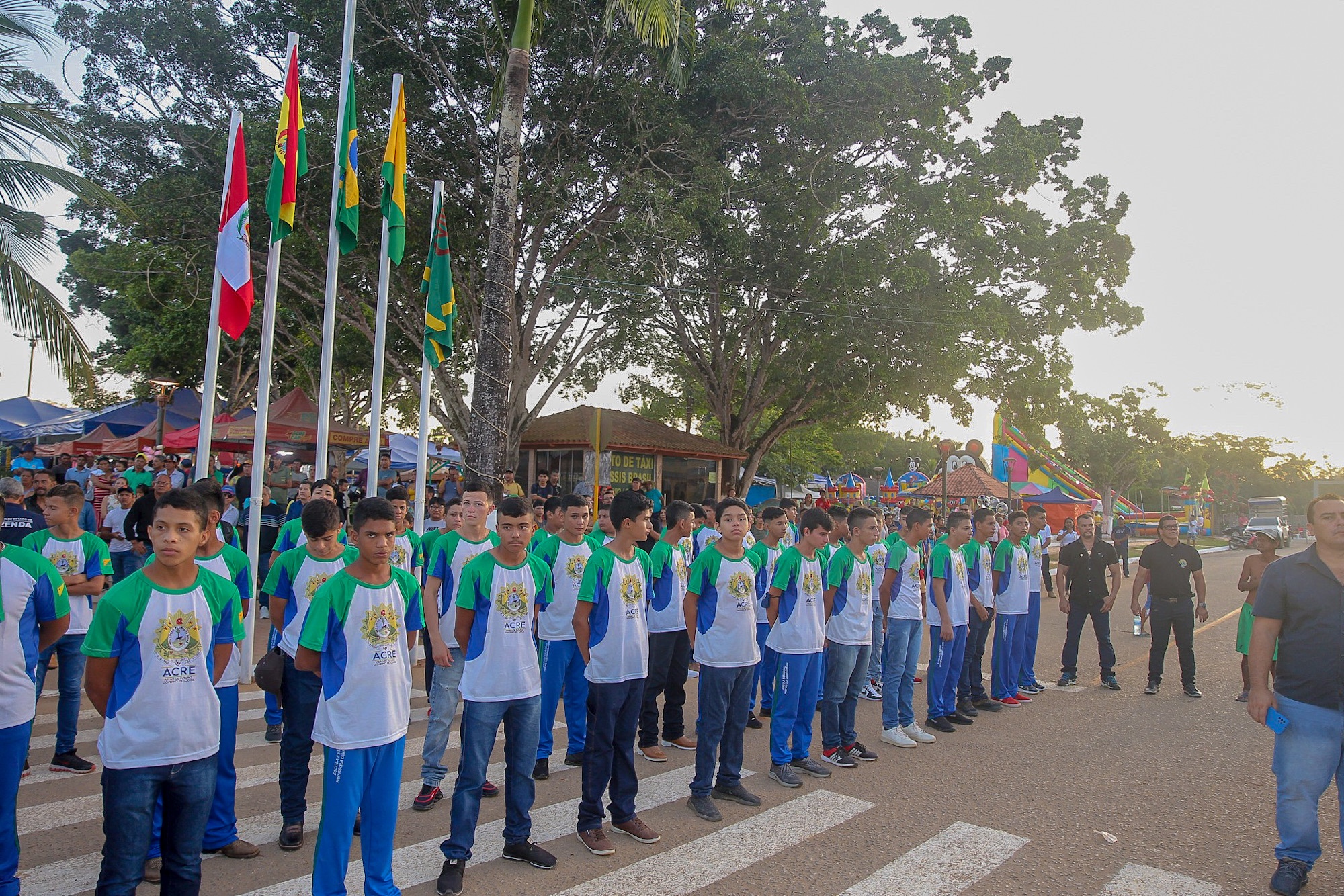 Desfile cívico fez parte das comemorações pelos 46 anos de emancipação política e administrativa de Assis Brasil. Foto: Neto Lucena/Secom