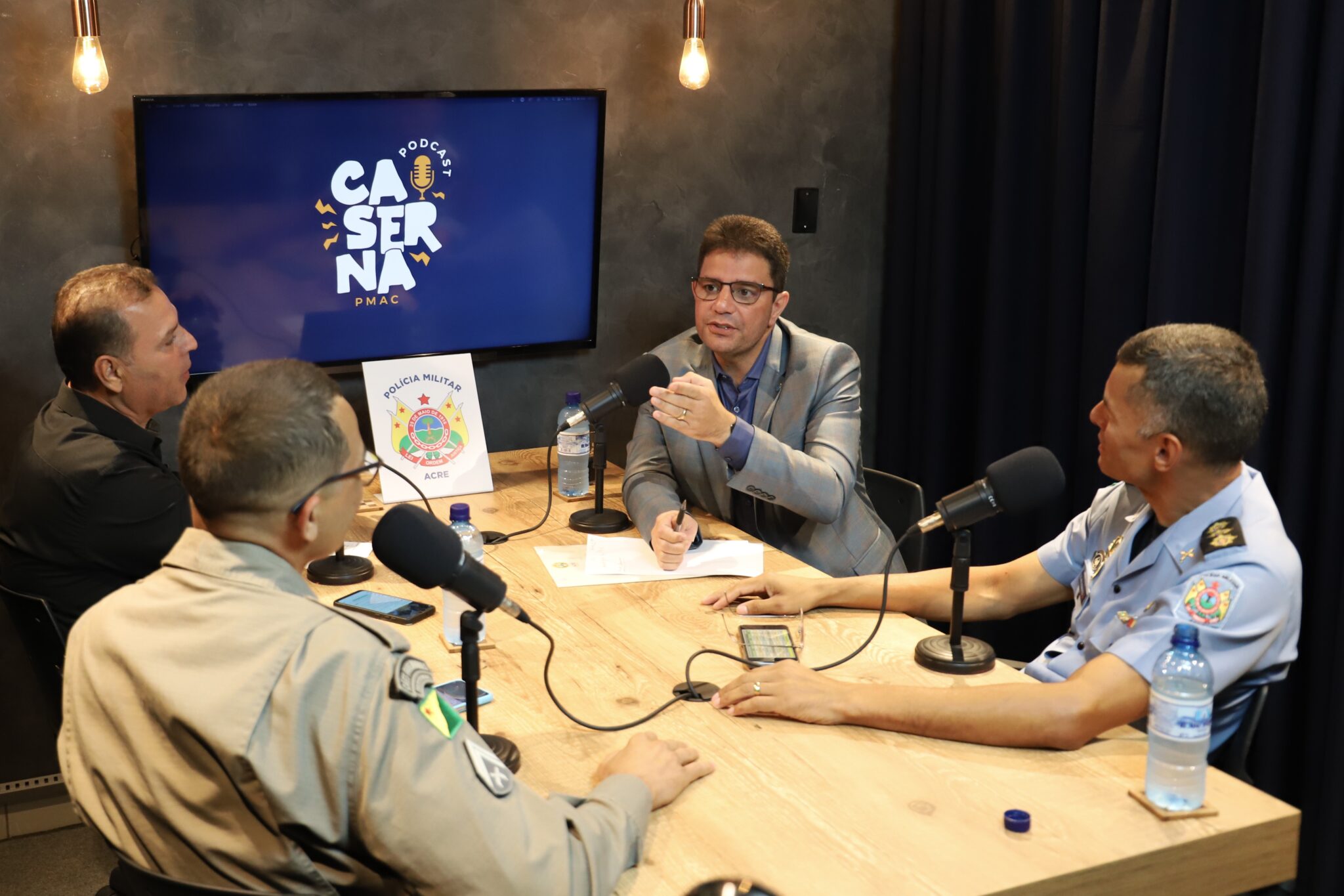 Governador Gladson Cameli vai ao Caserna Podcast e destaca investimentos do governo na Polícia Militar