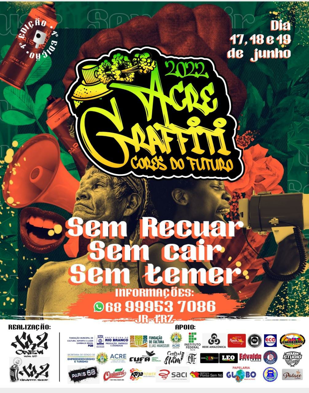 Evento de grafite e hip-hop ocorre em junho no Acre com mais de 70 artistas