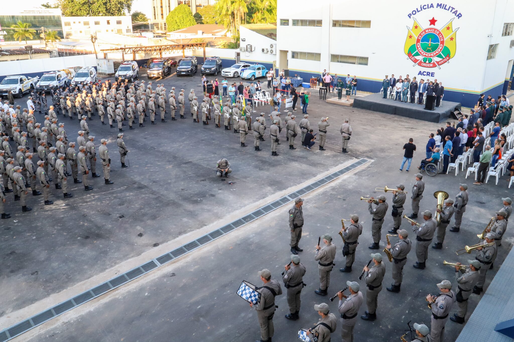 Nos últimos três anos e meio, governo do Acre tem feito grandes investimentos na Polícia Militar. Foto: Marcos Vicentti/Secom