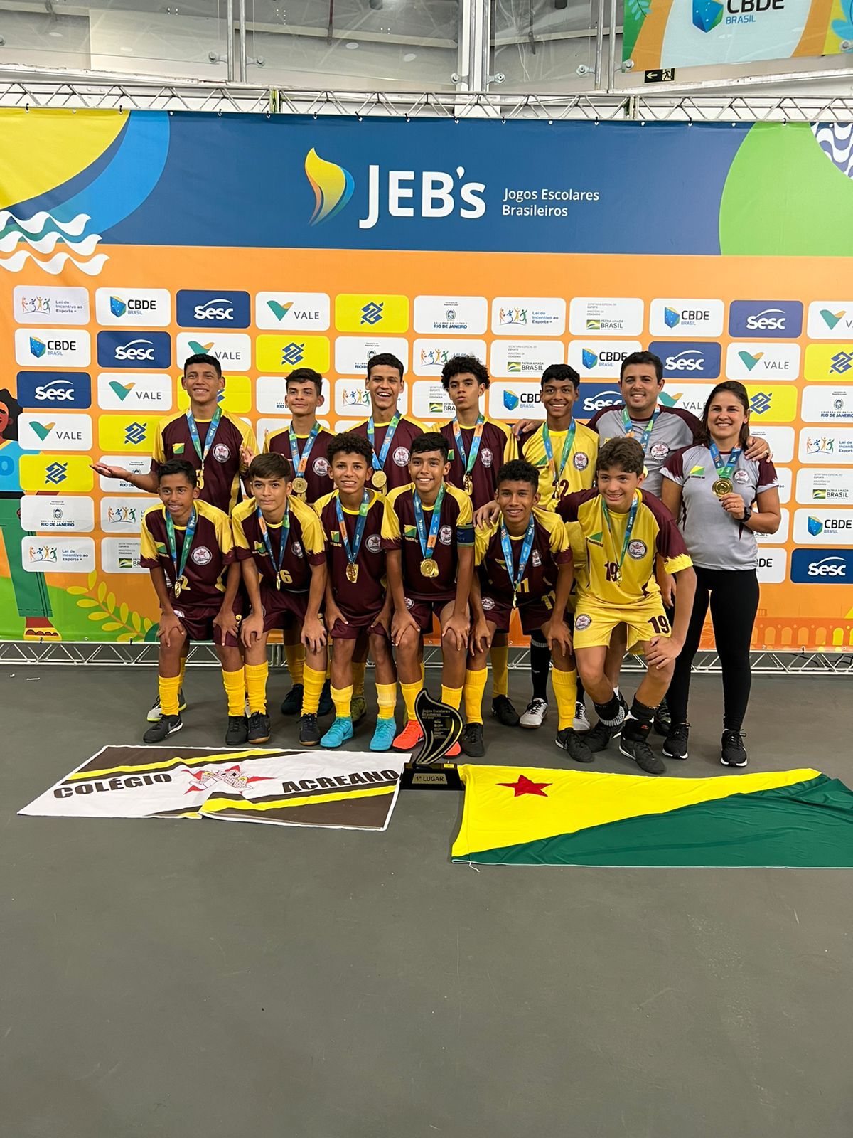 Colégio Acreano é campeão do futsal masculino dos Jogos Escolares Brasileiros