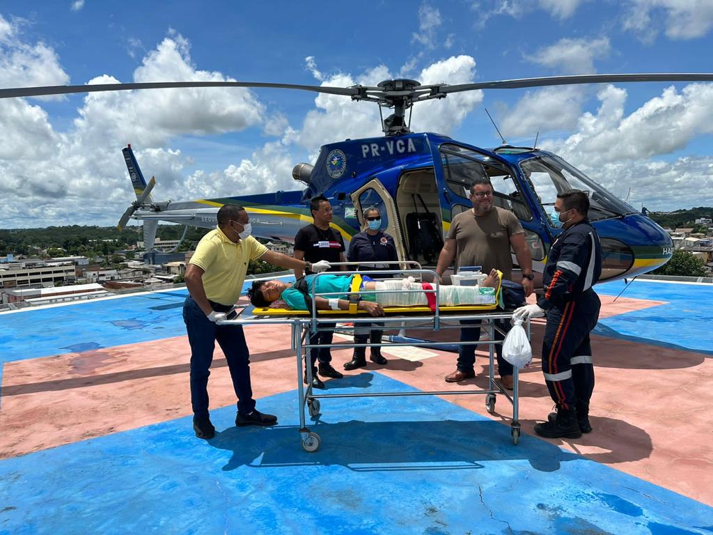 Samu e Ciopaer realizam resgate aéreo de adolescente indígena em Assis Brasil 