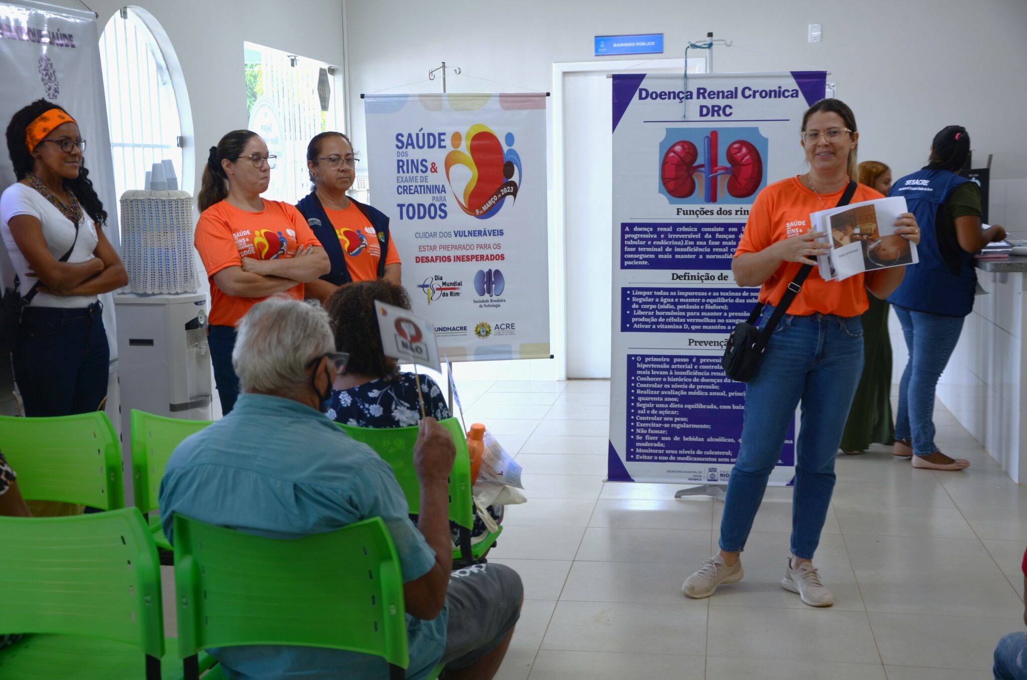 Saúde realiza programação sobre doenças crônicas com pacientes do bairro Recanto dos Buritis em Rio Branco