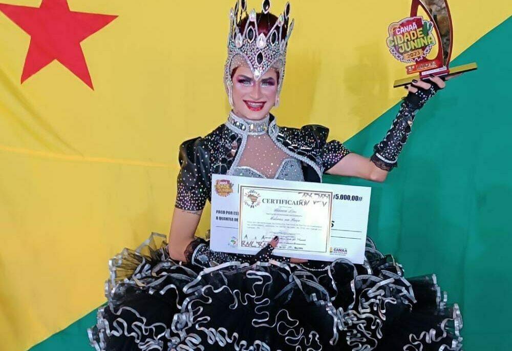 Em campeonato no Pará, Rainha da Diversidade do Acre é eleita a 3ª melhor do país