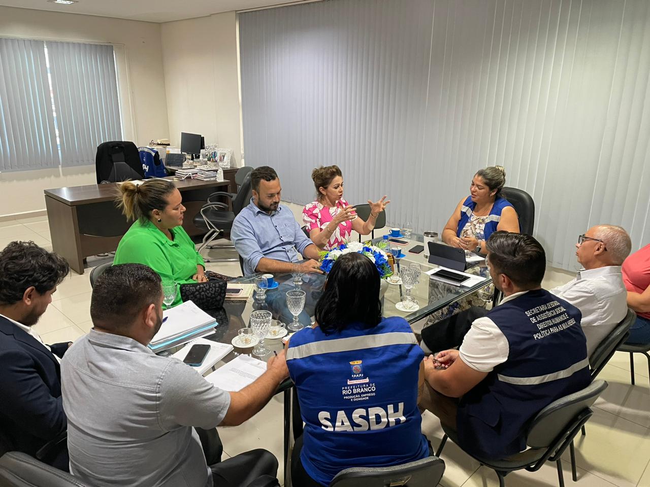 Governo alinha parceria com Assistência Social de Rio Branco para adoção de medidas em caso de crise migratória