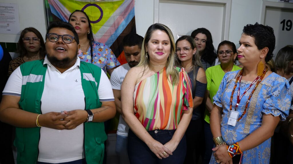 Lançamento do novo fluxo de atendimento que irá direcionar os pacientes LGBT+ para o ambulatório estadual localizado na Policlínica do Tucumã foi oficializado no dia 22 de novembro. Foto: Odair Leal/Sesacre