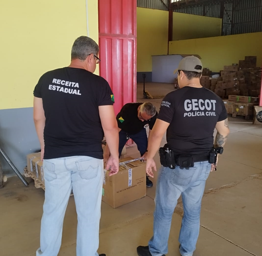Polícia Civil do Acre apreende carga de linha chilena em operação contra sonegação fiscal