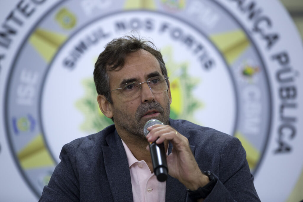 Secretário de Segurança Pública, coronel José Américo Gaia. Foto: Dhárcules Pinheiro/Sejusp