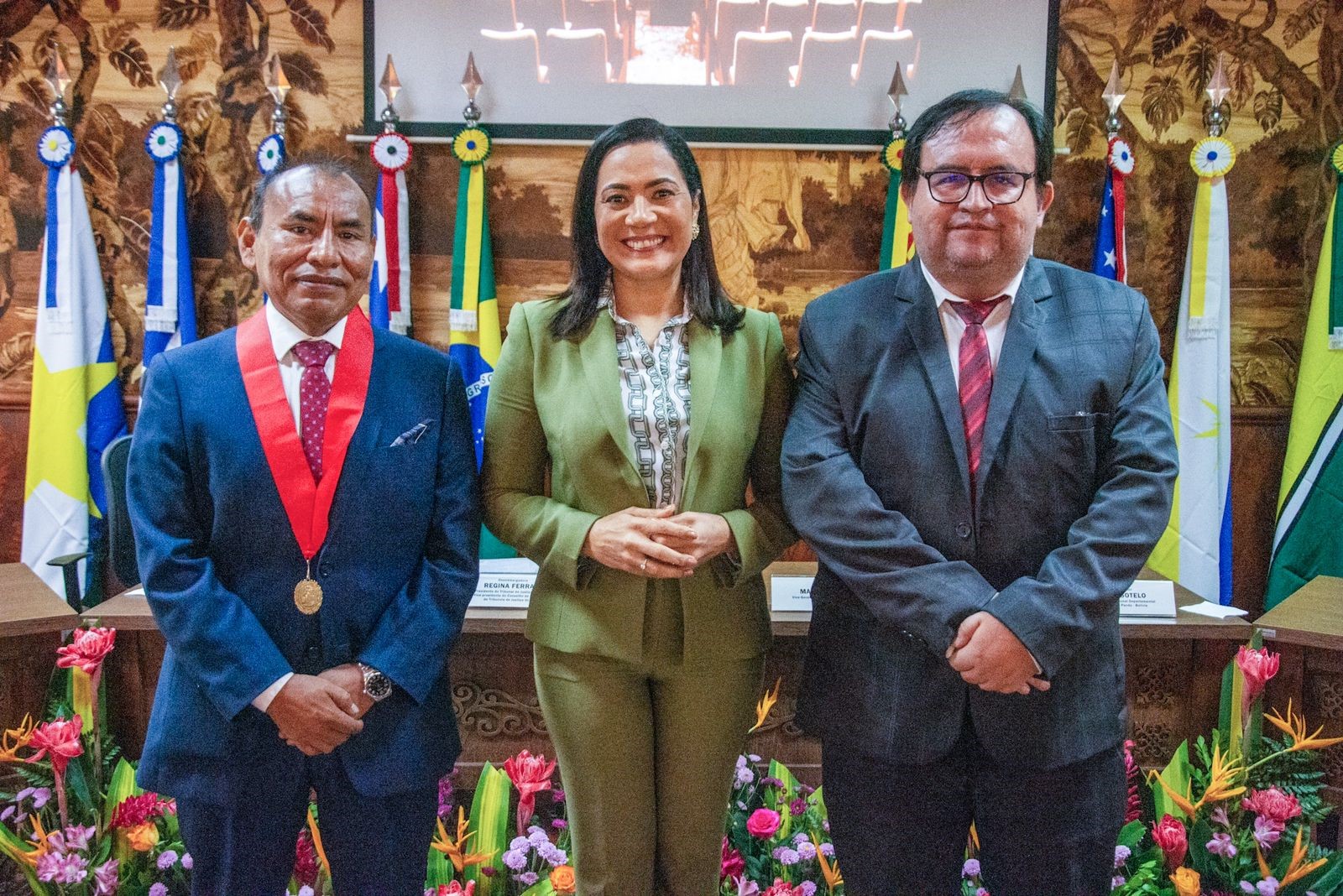 Encontro contou com a presença de presidentes do Tribunais de Justiça do Peru e Bolívia. Foto: Thais Karoline/Secom