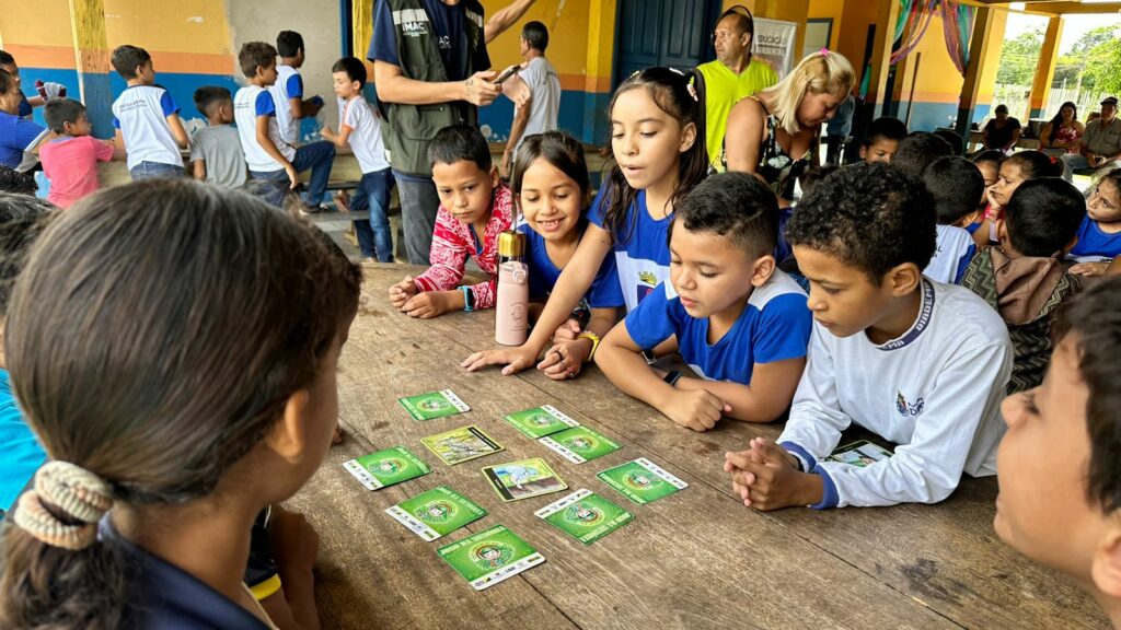 Atividades de educação ambiental foram realizas em escolas de Porto Acre. Foto: Ascom/Sema