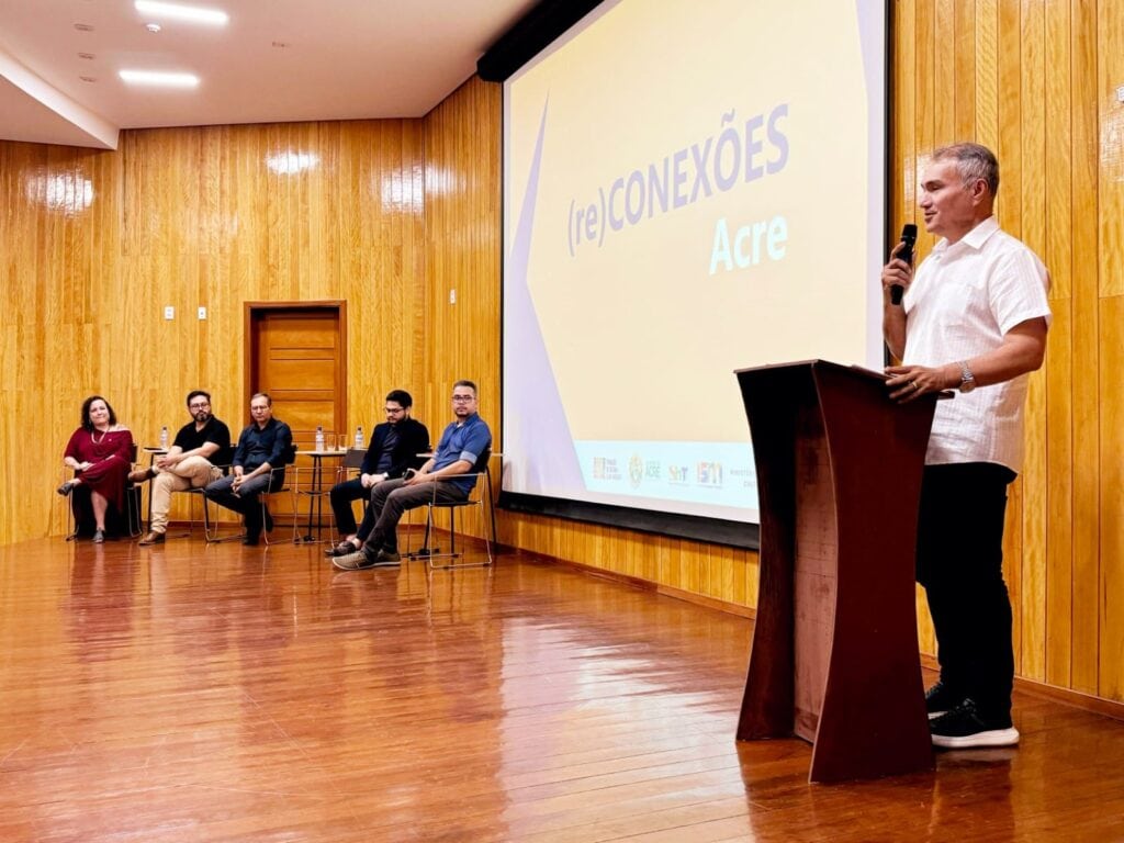 Presidente da FEM, Minoru Kinpara, agradece apoio do Ibram, do Minc e do Iphan na reorganização de espaços de cultura. Foto: Lucas Dutra/FEM