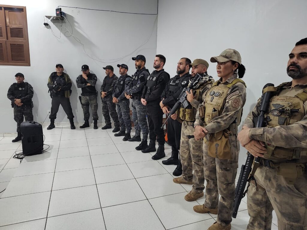 Iapen e Polícia Penal fazem atividade em escola Humberto Soares da Costa em participação no projeto Acre Pela Vida. Foto: cedida