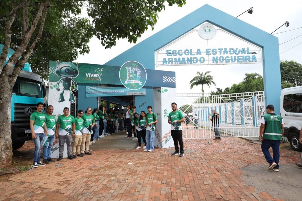 Décima edição da mostra Viver Ciência aconteceu na escola Armando Nogueira, em Rio Branco. Foto: Mardilson Gomes/SEE