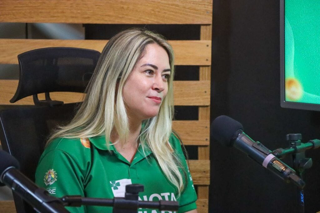 Gestora do programa, Luciana Miranda fala sobre o Nota Premiada Acreana. Foto: Ascom/Sefaz