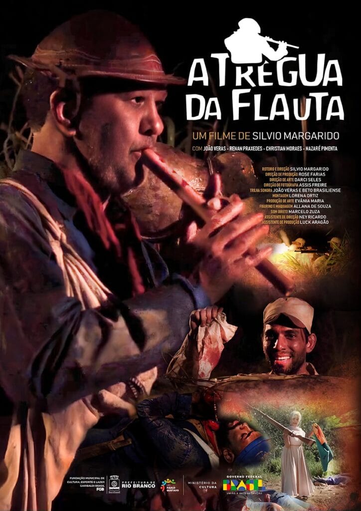 Poster de A Trégua da Flauta (2024), de Silvio Margarido. Foto: reprodução