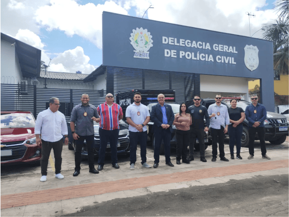 Novos veículos entregues às delegacias de Tarauacá, Feijó e Cruzeiro do Sul fortalecem as investigações e serviços essenciais na região. Foto: cedida