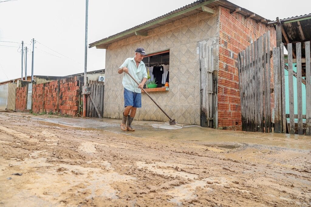 Forte chuva prejudicou mais de 1,2 famílias, em 17 bairros da capital acreana. Foto: Val Fernandes/PMRB