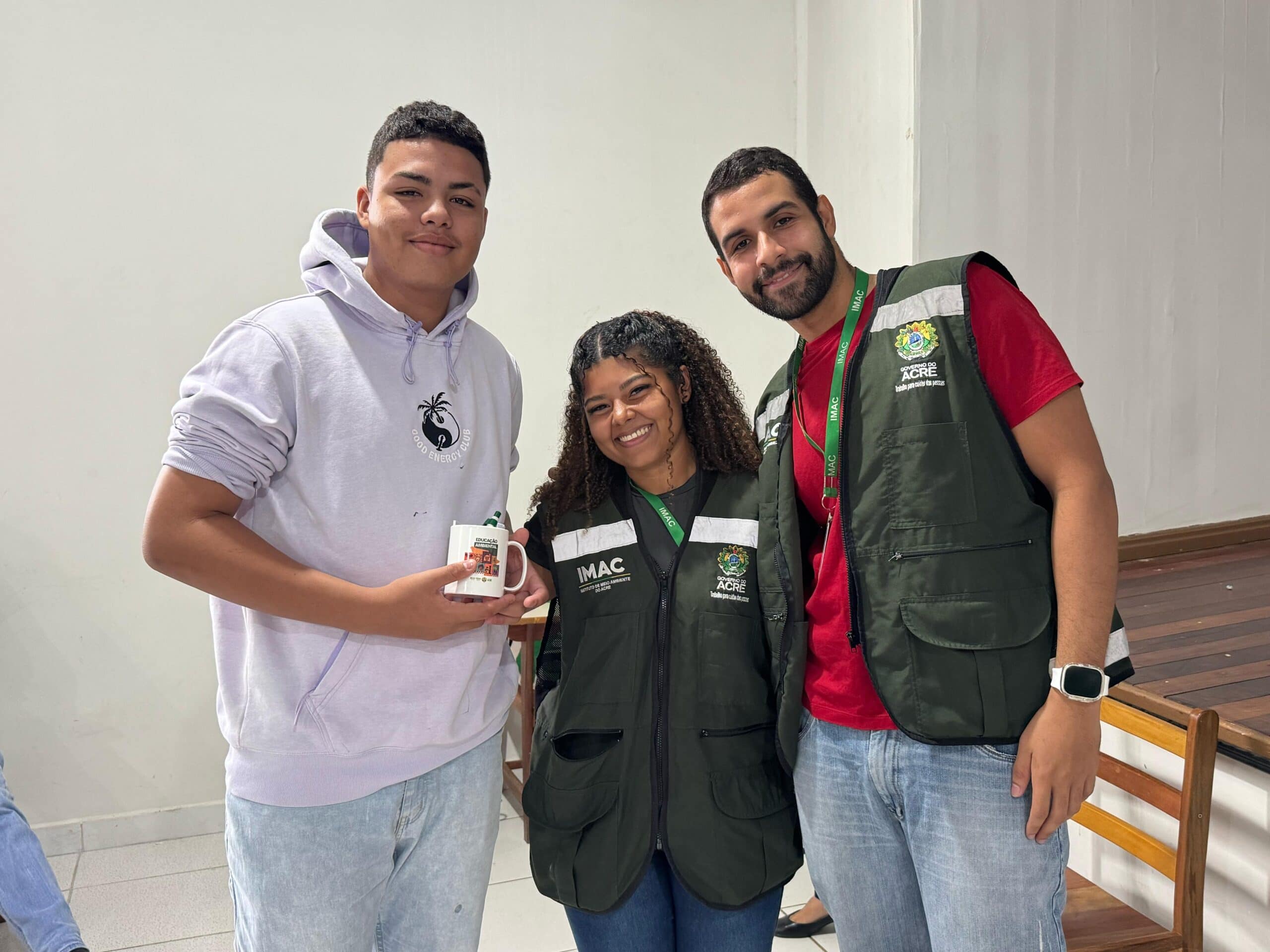 Luís Felipe Miranda Gomes é estudante e aprovou a atividade. Foto: Divulgação/Imac.