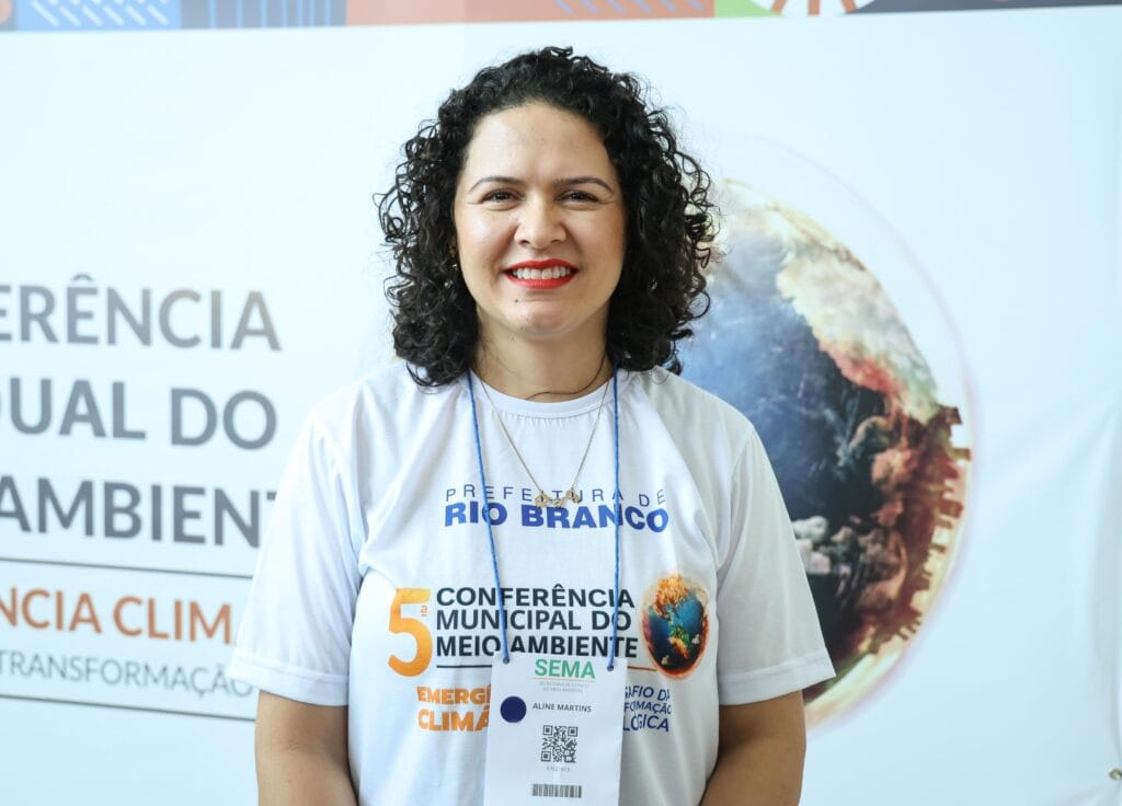 Delegada da cidade de Rio Branco, Aline Martins, vai contribuir com propostas de melhorias ambientais. Foto: Pedro Devani/Secom