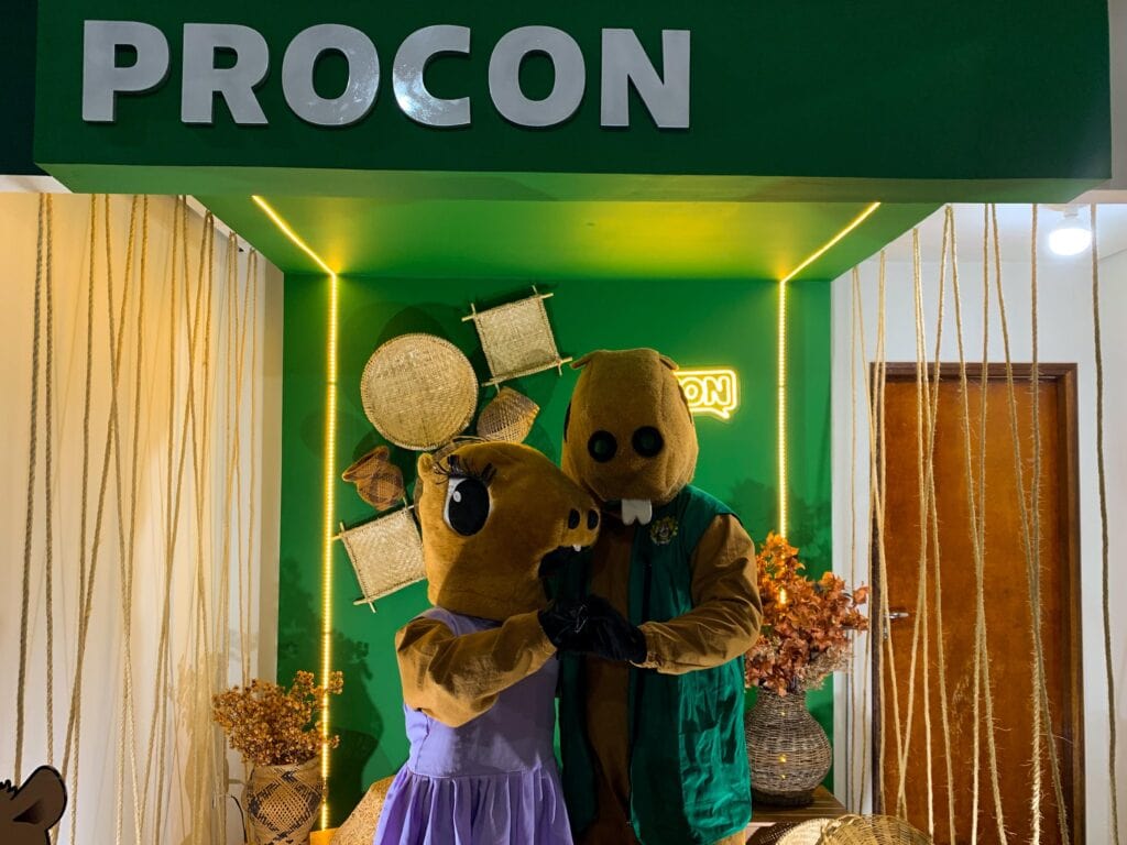 Capivaras são o símbolo do Procon no Acre. Foto: Emely Azevedo/Procon