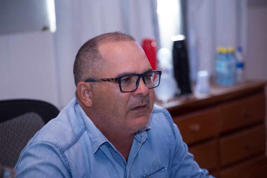 Prefeito de Santa Rosa destacou a relevância e a importância da presença do Estado na região. Foto: Dhárcules Pinheiro/Sejusp