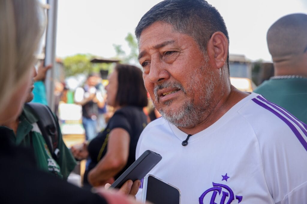 Presidente da Associação de Moradores do Quixadá, Antonino Torres disse que a obra é a realização de um sonho. Foto: Neto Lucena/Secom