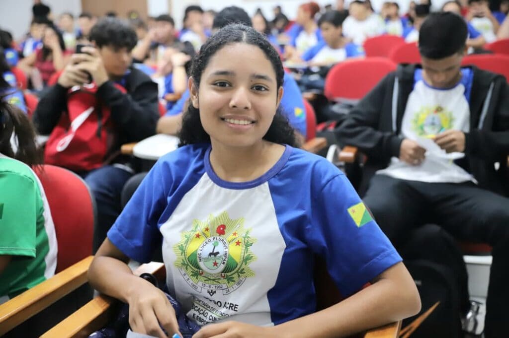 Geovana Paiva: “Bom aprender sobre impostos”. Foto: Mardilson Gomes/SEE