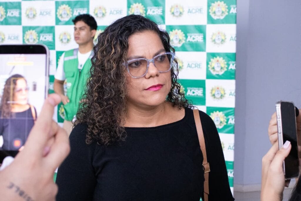 Nalygia Nascimento: “Com essa palestra almejo adquirir mais conhecimento sobre o sistema educacional e espero que avanços na educação se consolidem cada vez mais”. Foto: Marcos Santos/ Secom
