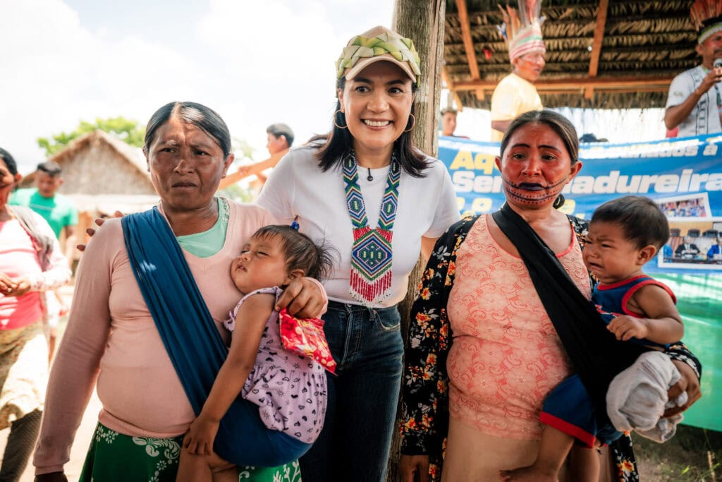 Mailza reforça o compromisso do Estado com as comunidades indígenas do Purus. Foto: Ingrid Kelly/Secom