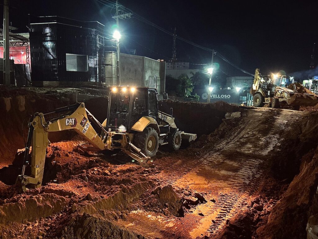 Viaduto está sendo construído no cruzamento das avenidas Ceará e Getúlio Vargas. Foto: Kalyel Vieira/Seop