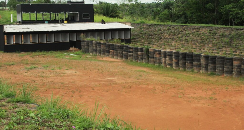 Obra do Centro de Treinamento da Polícia Penal entra em fase de conclusão. Foto: Zayra Amorim/Iapen