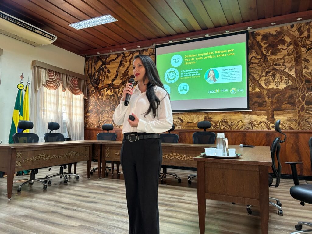 Rayana Siqueira destaca a importância dos detalhes no atendimento ao cidadão. Foto: Ludymila Maia/OCA