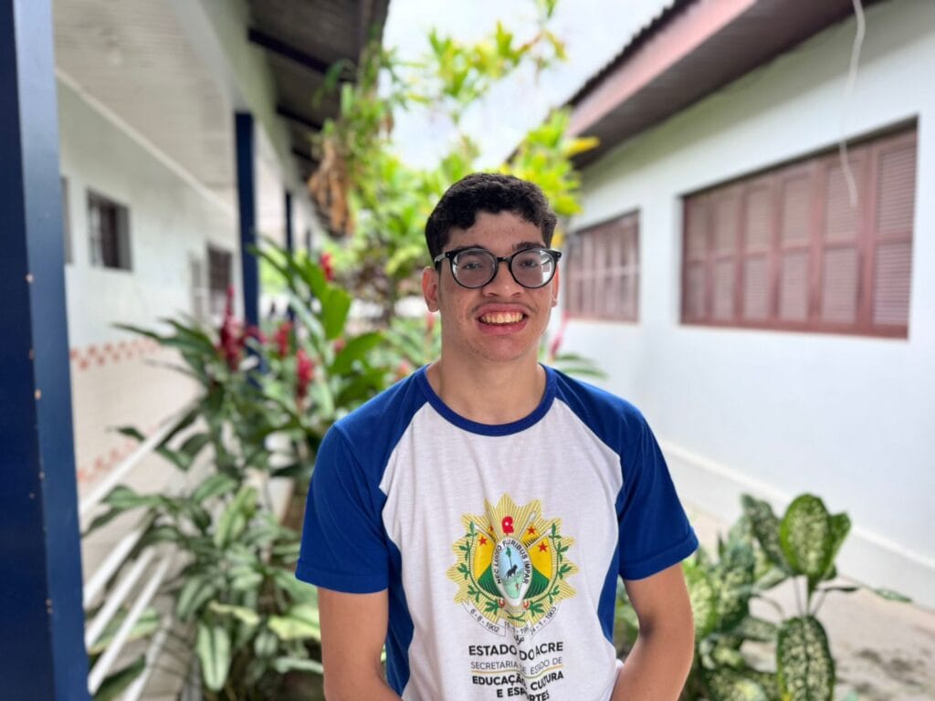 Com experiência em competições regionais e nacionais, Rikley Sampaio, 16 anos, se prepara para novos desafios no Camping Paralímpico Regional. Foto: Douglas Bocardi/SEE