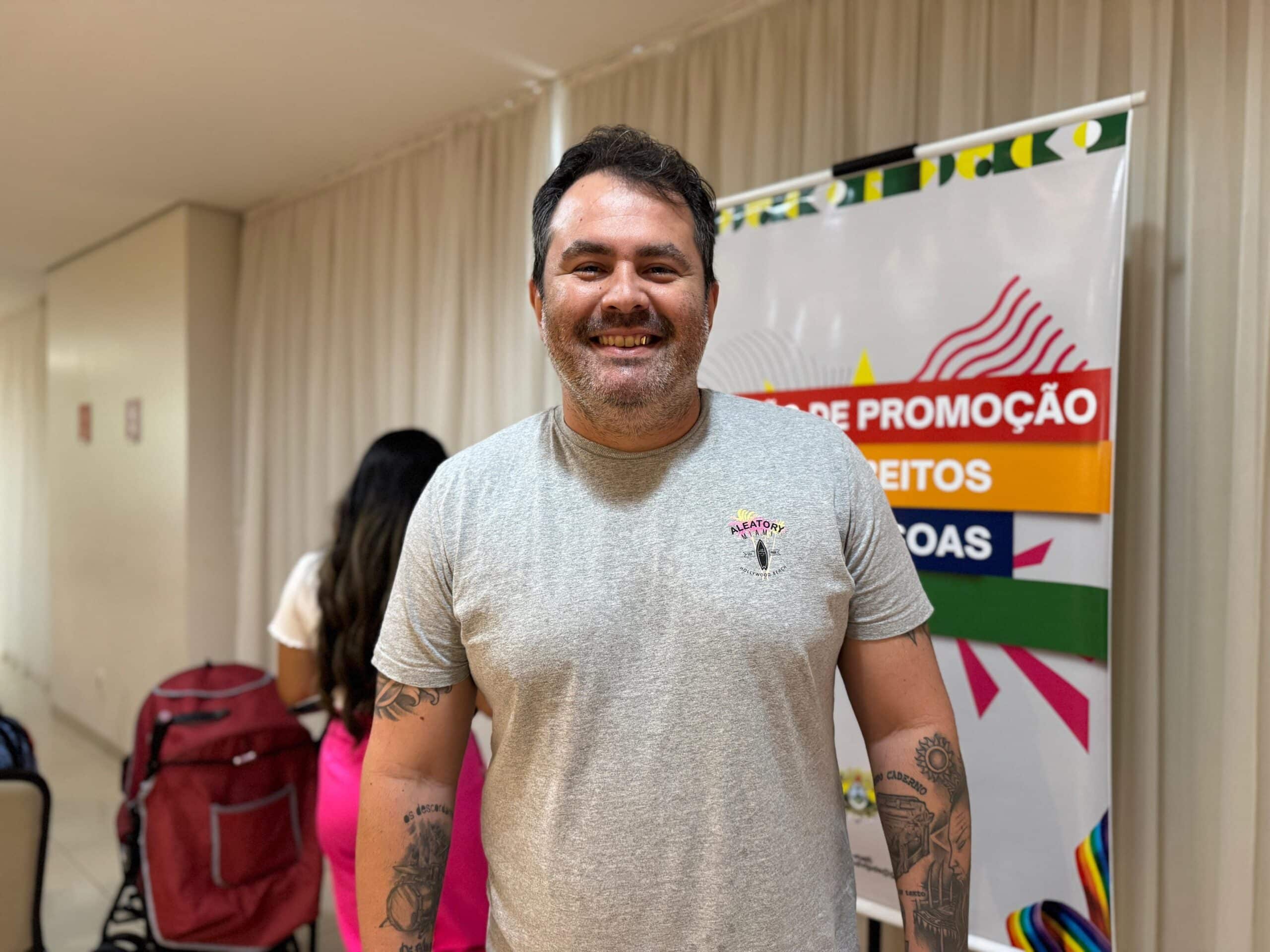 Diretor de produção do Alerta Cidade, George Naylor, participou da palestra. Foto: Carolina Torres/Secom.