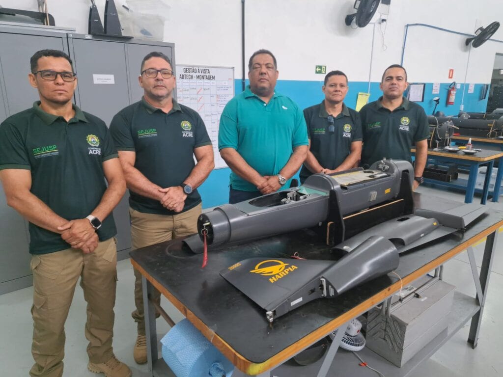 segunda turma de operadores, composta por quatro profissionais da segurança pública. Foto: Cedida
